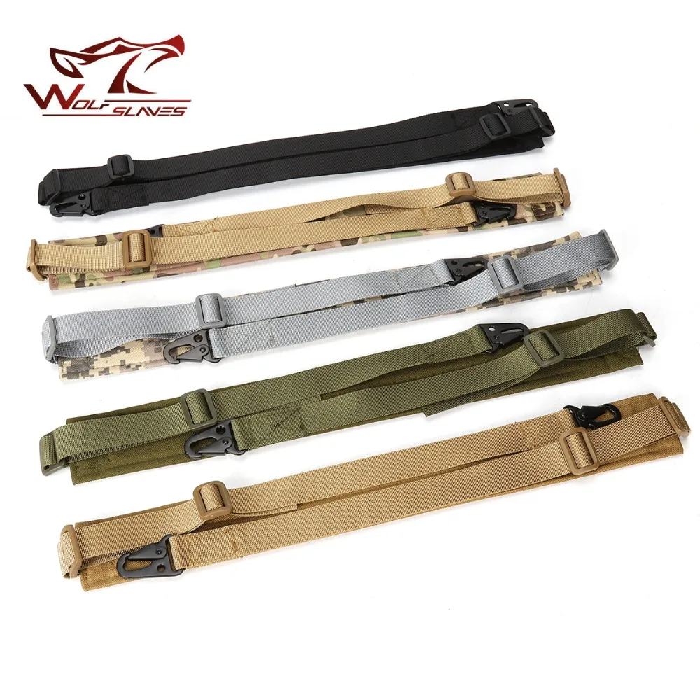 

Hot Tactical Gun Sling Hunting Rifle Sling Adjustable Pistol Strap Slings for M4 AR15 AK47 Airsoft Survival Accessories Belt