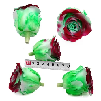

6pcs/set 5-6cm Preserved Mint Green Rose Immortal Flowers Enduring Multi Valentine Gift High-end Home Wedding Decoration Bunch