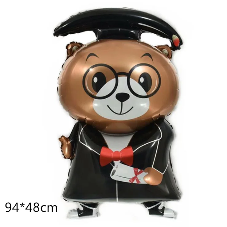 

1pcs Graduation Balloons Graduation Gift Cartoon Globos Back To School Decorations Congratulation Graduation 2019 Doctor Balloon