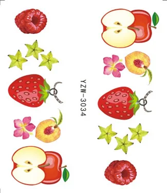 1 шт. Raspberry Orange наклейка на ногти водная наклейка Женская цветная мультяшная Единорог цветок бабочка Передача ногтей искусство украшение