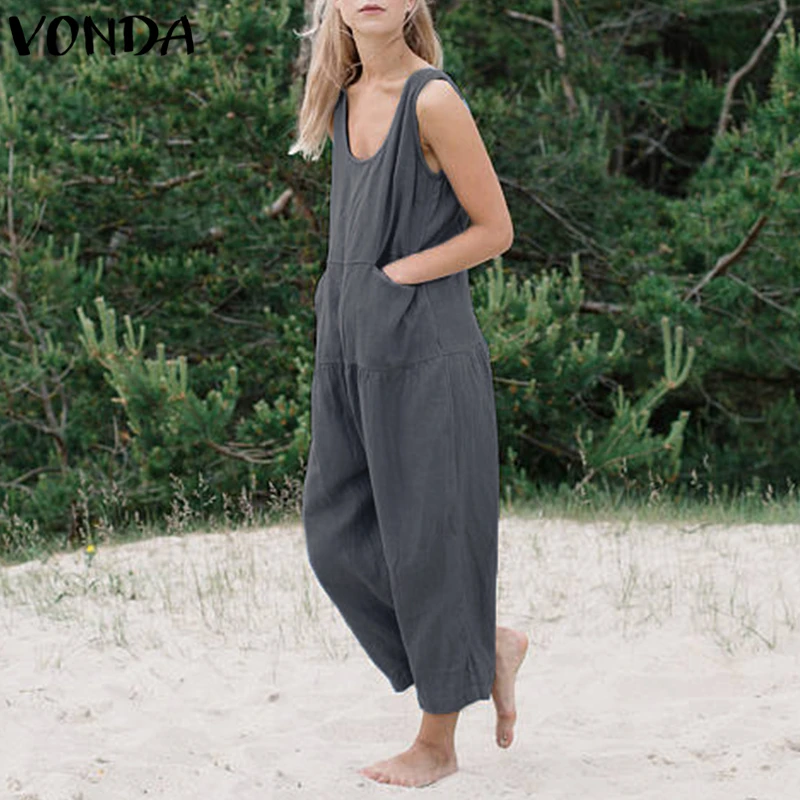 Buy VONDA Rompers Womens Jumpsuit 2018 Summer Pregnant