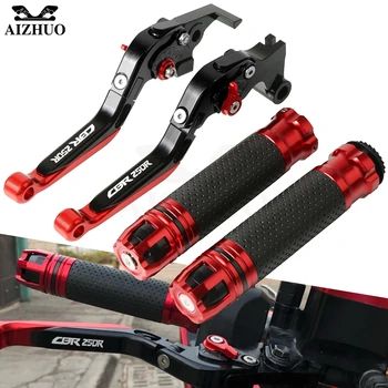 

Motorcycle Brake Clutch Lever Extendable+Handle Grips Handlebar For HONDA CBR250R CBR 250R CBR 250 R CBR250 R 2011-2013 2012