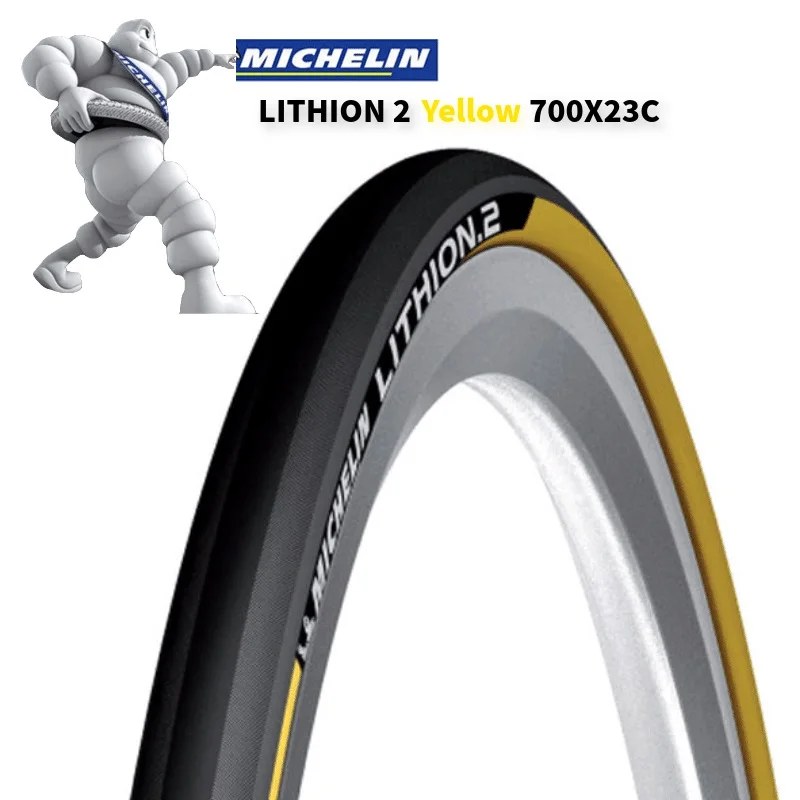 Сверхлегкие складывающиеся шины Michelin LITHION 2 для шоссейного велосипеда 700* 23C, прокол 260g 700C, тренировочные велосипедные шины 60TPI