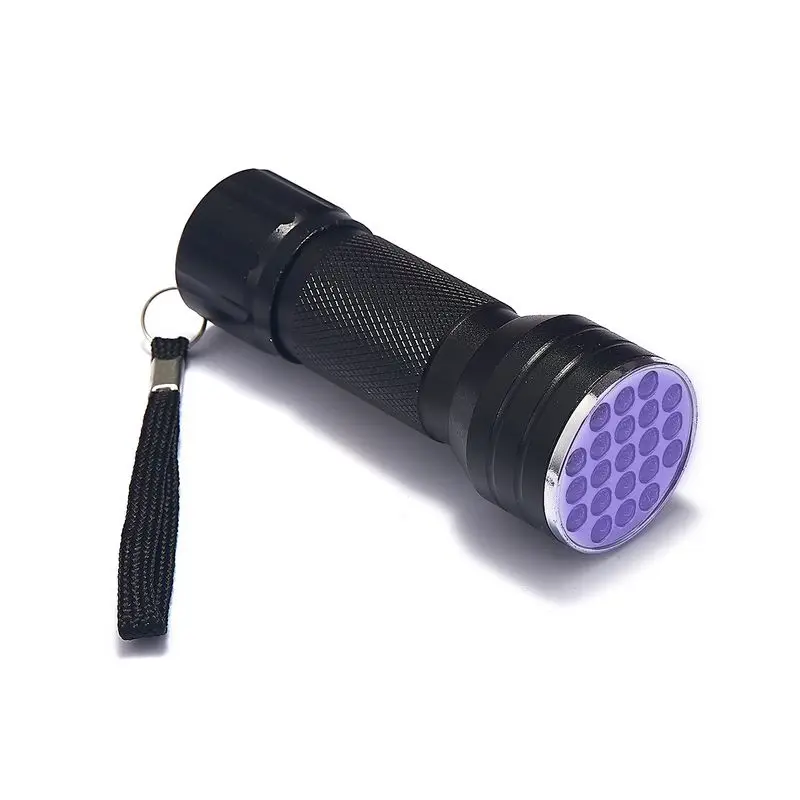 

Mini 21LED UV Flashlight Torch Light Ultra Violet Light UV Lamp AAA Battery For Marker Checker Detection