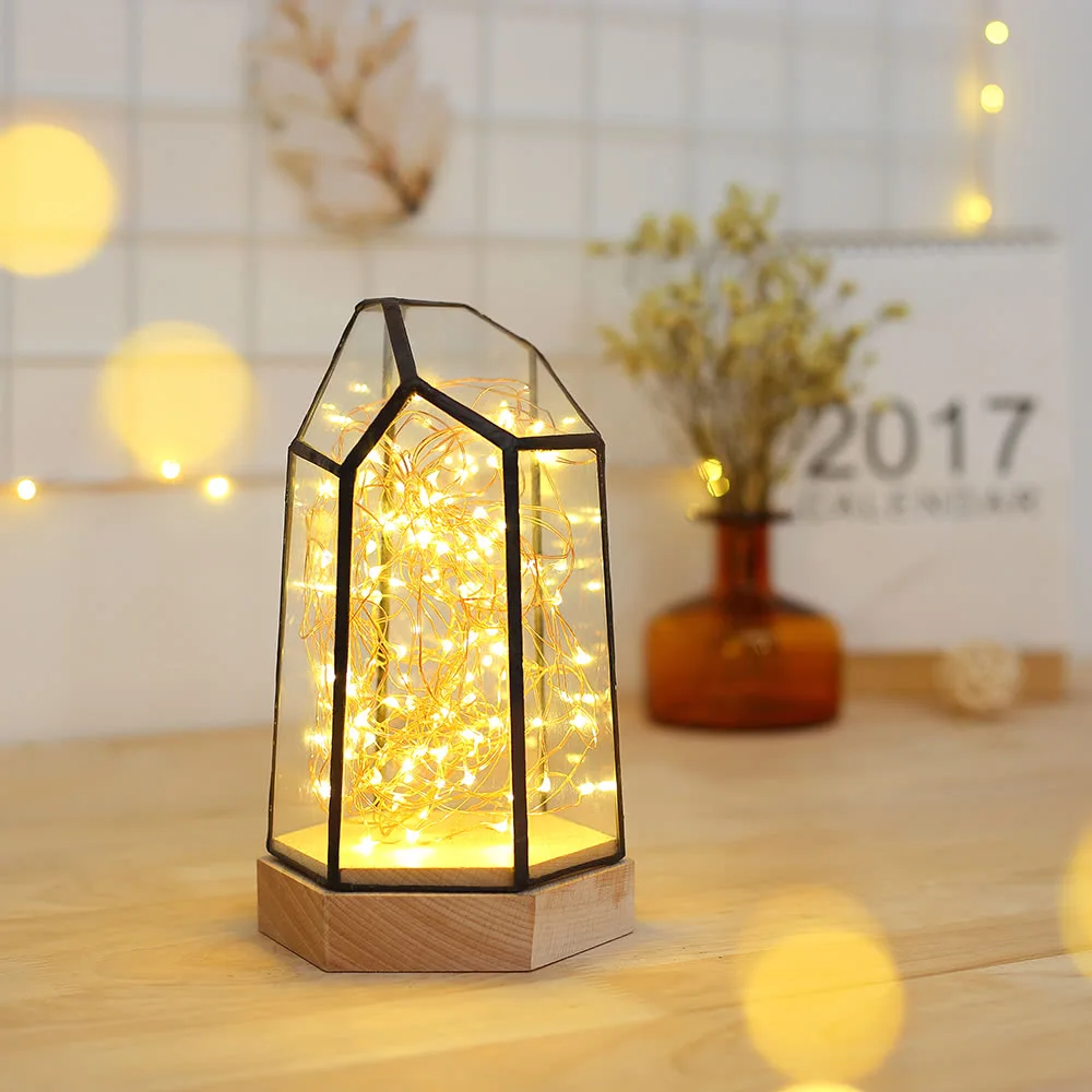 

Romantic Present Starlight Creative Fire Tree Simple Night Lamp Starlight Filled the Sky Bedroom Living Room LED Table Lights