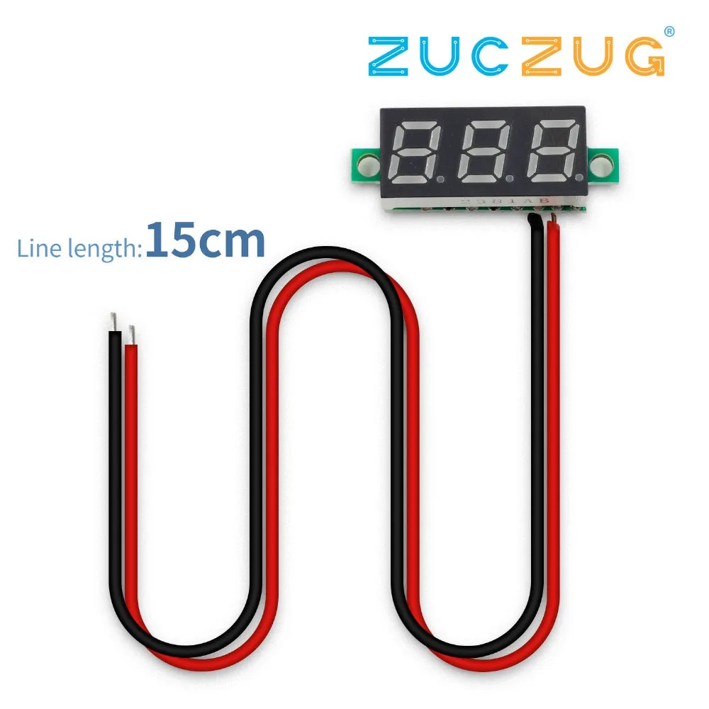 

0.28 Inch 2.5V-30V Mini Digital Voltmeter Voltage Tester Meter LED Screen Electronic Parts Accessories Digital