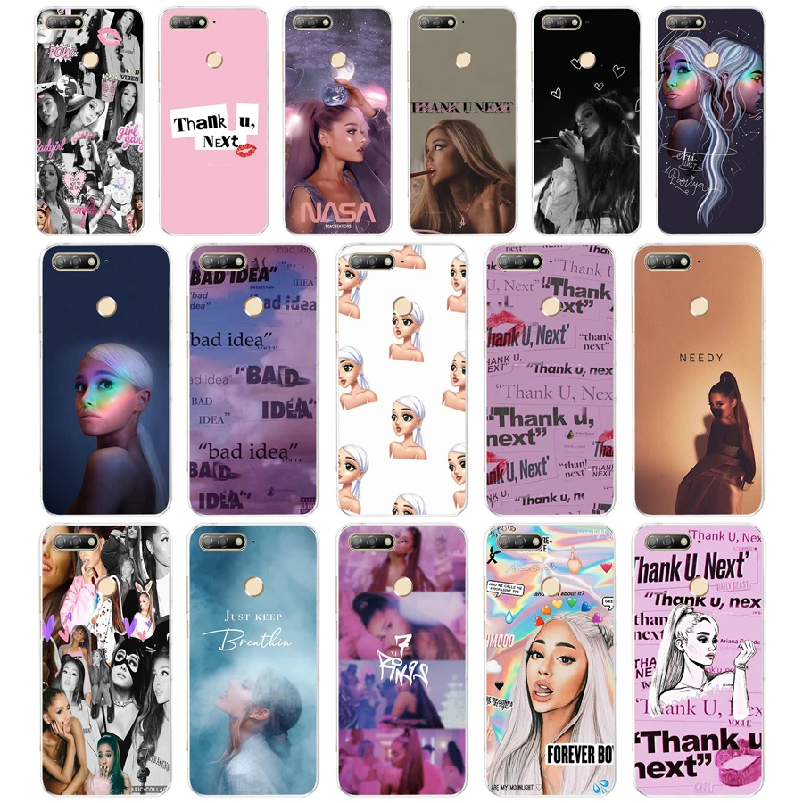 

108 ZX Thank U, Next Ariana Grande TPU Soft Silicone Case For Huawei Honor P8 Lite 2017 7X 8X 7a pro 5.7 inch cell phone Cover