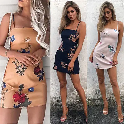 Sexy Women Summer Short Mini Sleeveless Bow Dress Evening Party Beach Dresses Sundress with 3 Colors | Женская одежда