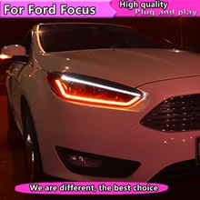 Автомобильный Стайлинг в сборе для Ford Focus- фары светодиодный фары DRL Объектив Двойной Луч Биксенон HID автомобильные аксессуары