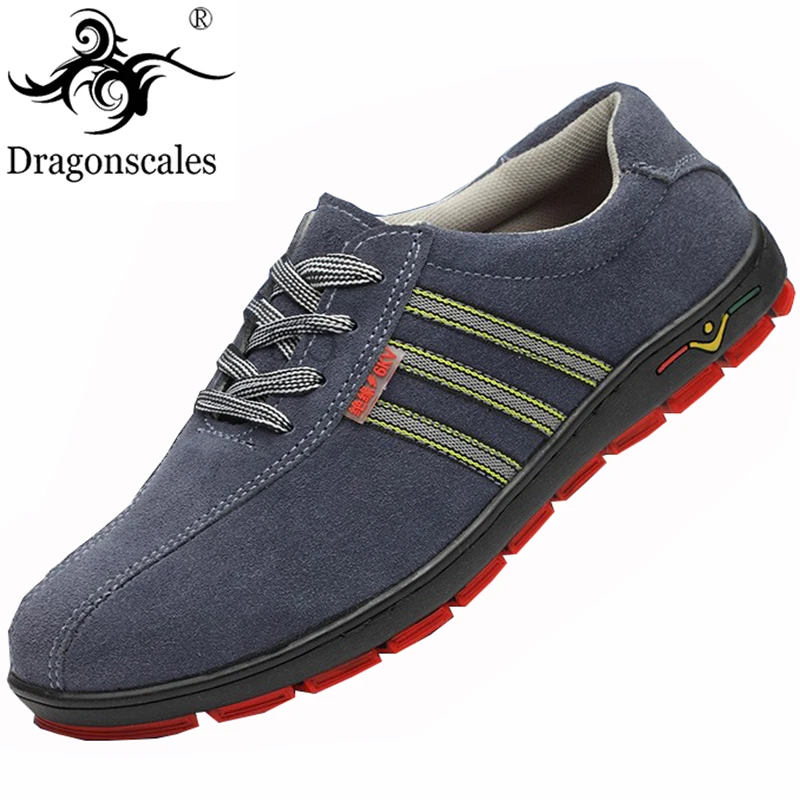 

Spring Work Boots Men's Suede Leather Breathable Casual Wear-resistant Midsole Non-slip Lightweight Protective Shoes