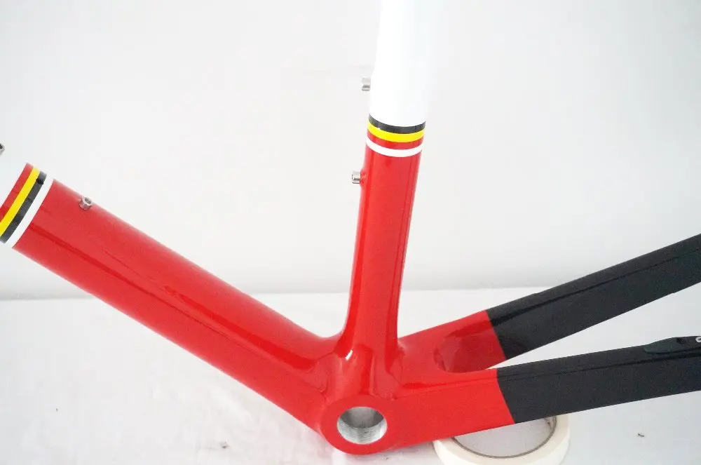 Cheap Cyclocross Frame Disc Brake Rear Drop 135*9QR Carbon Fiber Cyclocross Bicycle Frame Disc Brake 2