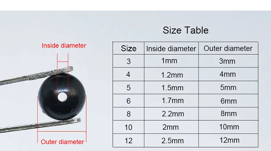 100 штук 3 мм-12 мм Мягкие рыболовные бусины пробка черная/светящаяся круглая резиновая рыболовная приманка аксессуары Рыболовная Снасть для карпа