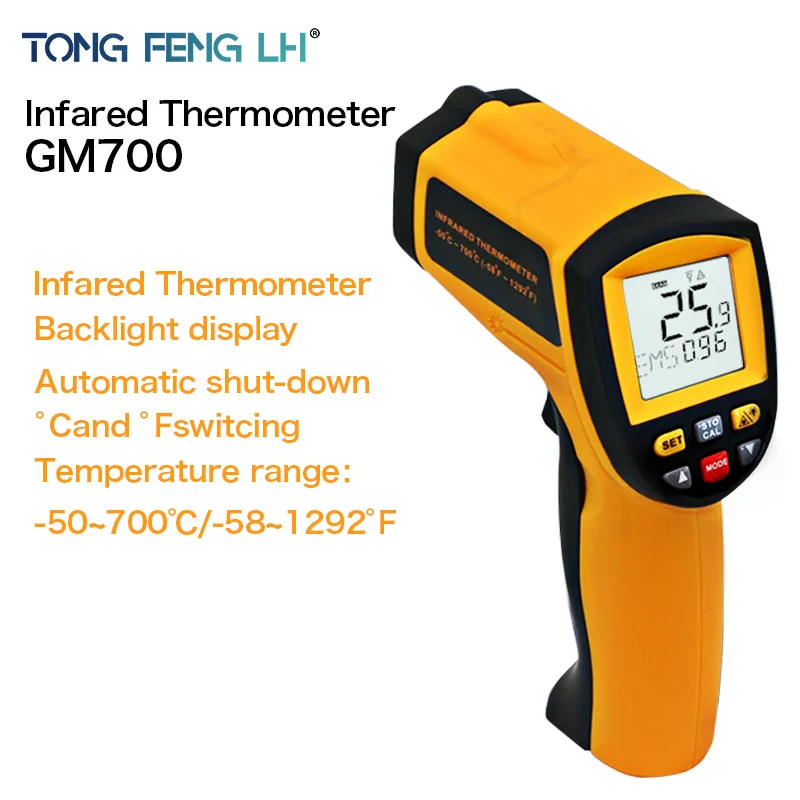 

IR Infrared Temperature Tester Thermometer Laser Gun 100% Good Quality New GM700 Temperature range -50 to 700 degree Non-Contact
