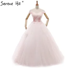 Pink Boat Neck Photography Vintage Wedding Dresses 2017 Fashion Sexy Off Shoulder Princess Bridal Gown Robe De Mariee