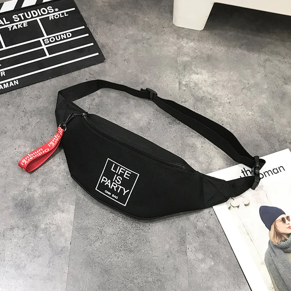 Riñonera deportiva de lona para y mujer, bolso informal para el pecho, bolsos de hombro tipo bandolera para viaje, # ew|Riñoneras| - AliExpress