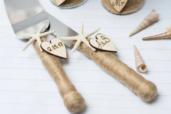 beach wedding champagne flutes