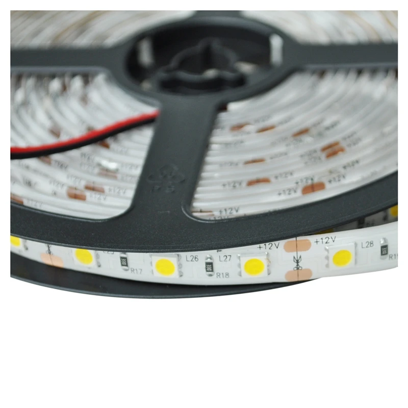 FUNN-5M 300 светодиодный 5050 SMD теплый белый Водонепроницаемый автомобилей гибкая светильник 12V DIY Вечерние