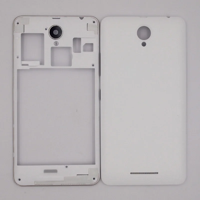 

BaanSam New Middle Frame Battery Door Back Cover Housing Case For Lenovo A5000 Without Power Volume Buttons