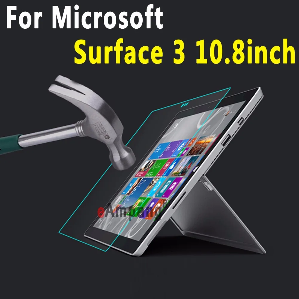

Premium Tempered Glass for Microsoft Surface 3 10.8 9H Explosion-Proof Screen Protector Film for Microsoft Surface 3 10.8