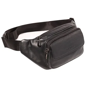 

Men Genuine Leather Cowhide Vintage Travel Hip Bum Belt Pouch Fanny Pack Waist Wallet Purse Sling Chest Day Pack