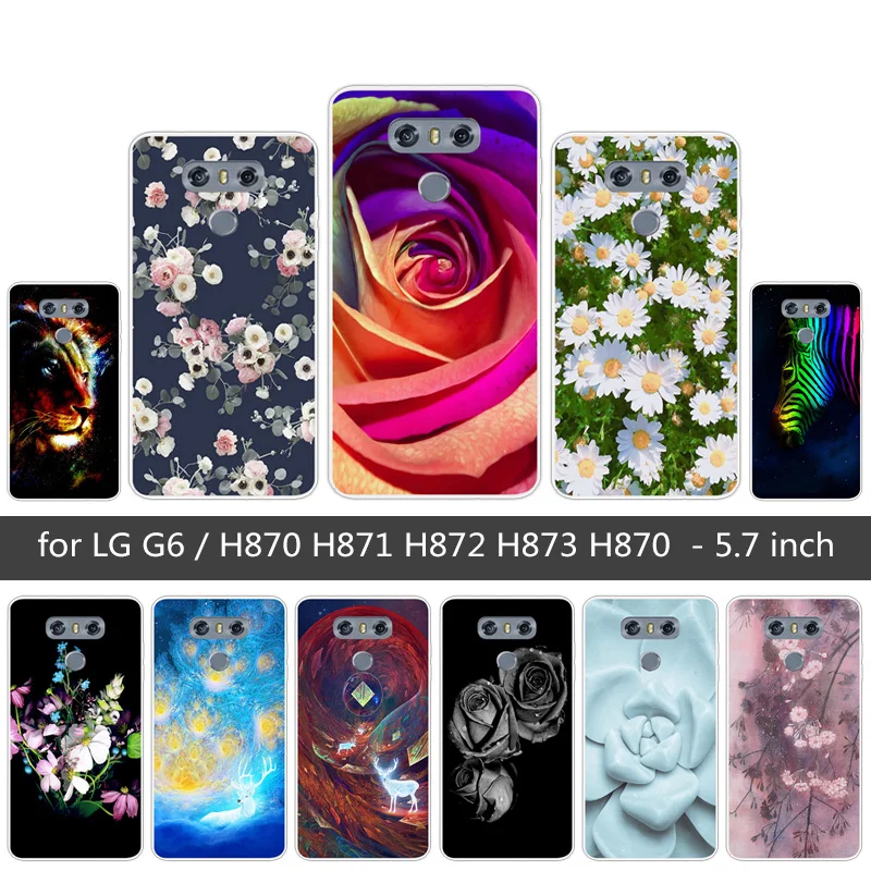 Fashion TPU Soft Silicone Colored Phone Case For LG G6 5.7 inch Cases Ultrathin Back Cover H870DS H870 Mobile Shell |