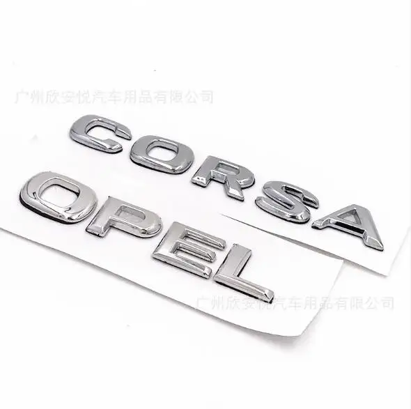 

1pcs OPEL CORSA logo car Side Trunk Rear car emblem Decals badge sticker styling for Astra Mokka Insignia Zafira Corsa Tigra