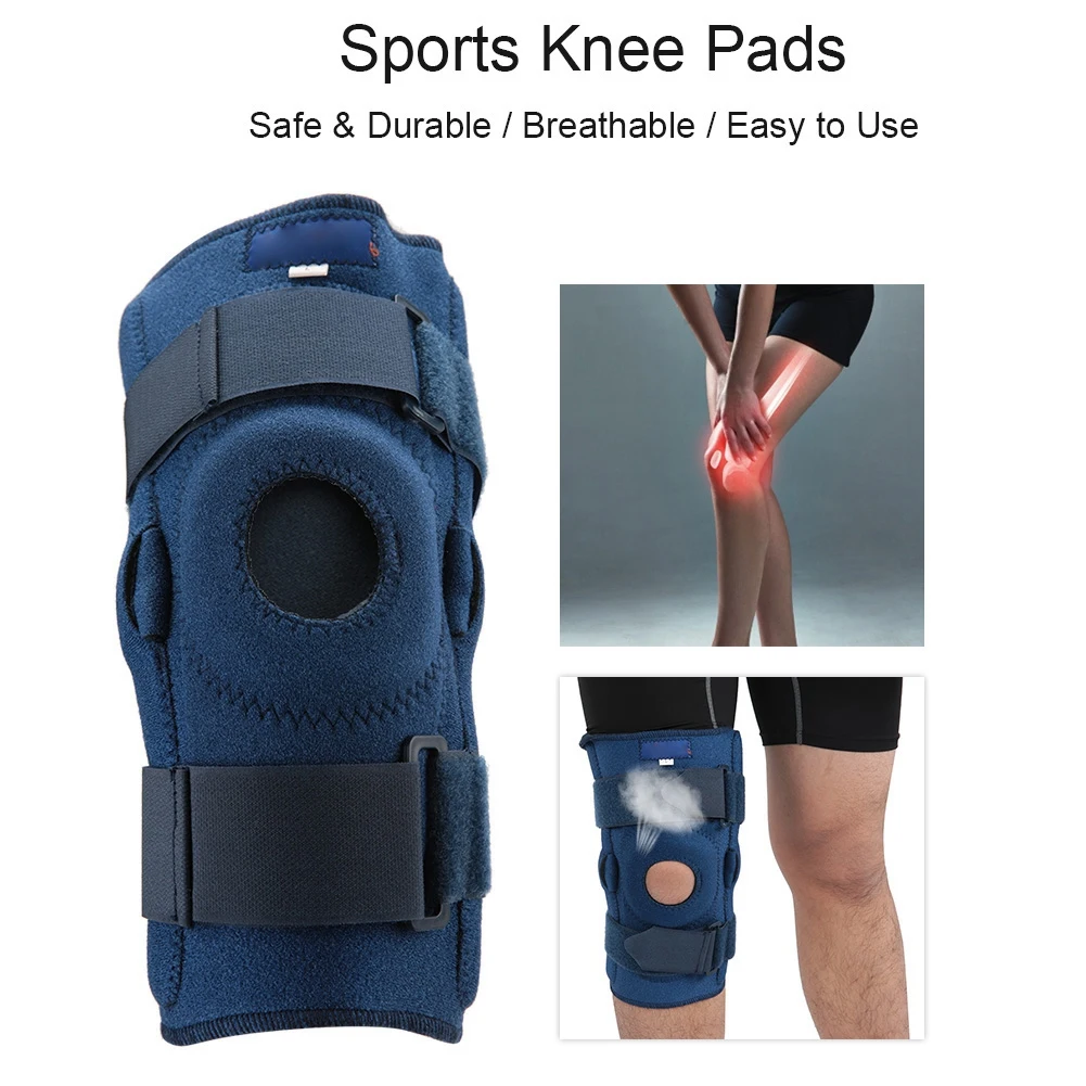 Breathable Sports Knee Pads Knee Brace Support Shock Absorbing Shinguards Hiking Running Knee Protector Patella Support Braces