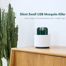 Электриеская комаробойка в форме кактуса USB электрическая лампа-убийца комаров многоцелевой Отпугиватель вредителей убийца насекомых УФ свет Бесшумная одна кнопка