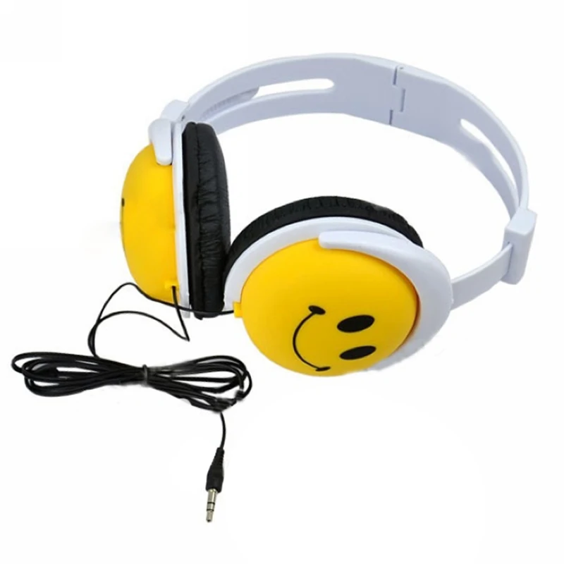 Smile Face Boys Girls Kid Headphone Earphone Headset For Computer MP3