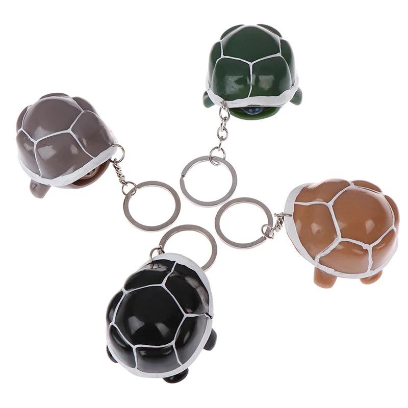 

Cute Retractable Turtle Head Fun Tortoise Animals Toys Press Squeeze Keychain Antistress Practical Jokes Bag Car Pendant Gift