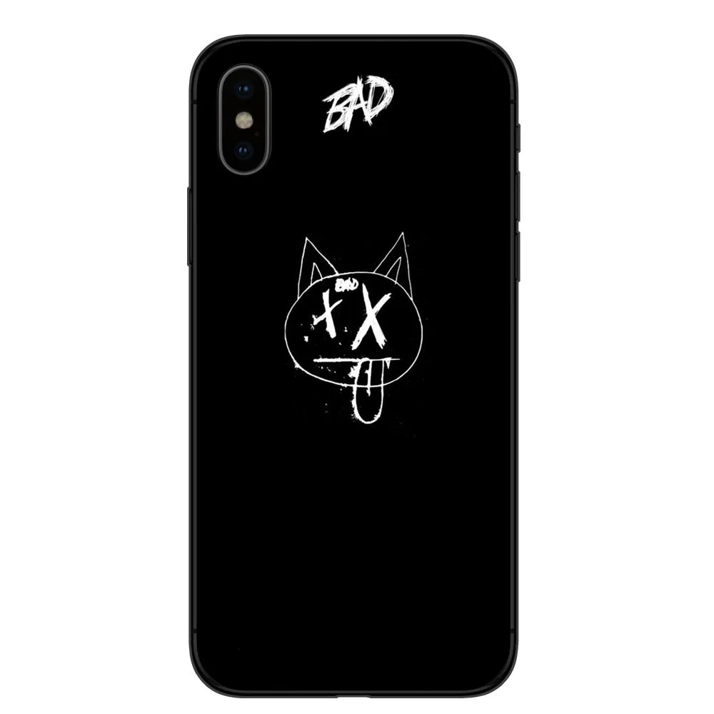Черные силиконовые чехлы Xxxtentacion Bad vibes forever lil peep чехол для iPhone 5 5S SE 6 6S Plus 7 7Plus 8 Plus X XR XS MAX - Цвет: TPU