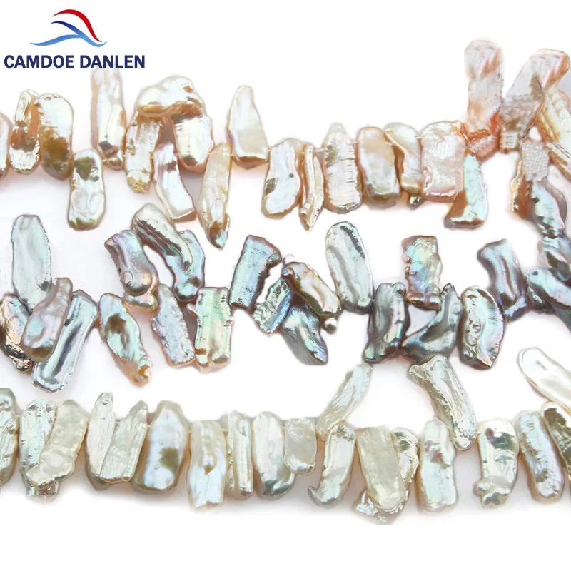 CAMDOE DANLEN Pearl бусины 15x20 мм Biwa барокко Возрожденный Кеши жемчужные из натурального