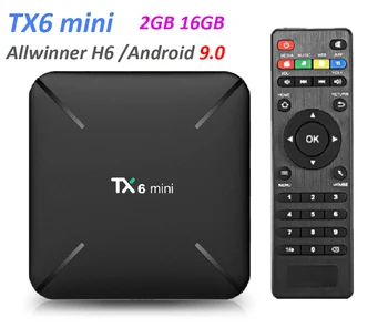 

20pcs Tanix TX6 Mini Android 9.0 TV Box Allwinner H6 2GB RAM 16GB ROM USB3.0 Support 6K H.265 2.4GHz WiFi Media Player TV Box
