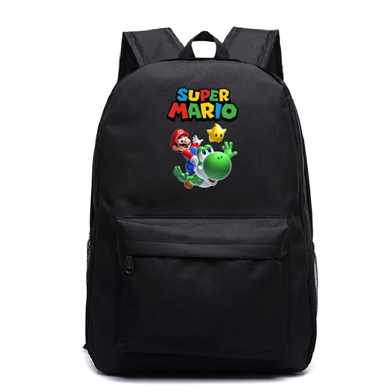 

Super Mario 22 Nylon Travel Backpack Men Customize Logo Fashion Anime Sac A Dos Shoulder Bag Mochila Girls School Laptop Women