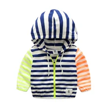 Bébé garçons vêtements printemps mode casual enfants garçon vestes coton fermeture éclair à capuchon enfants garçons manteaux à l’usure enfants clothing