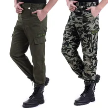 Y2336-C1037 Весна Осень Новые мужские камуфляжные тонкие холщовые комбинезоны Индивидуальные брюки дешевые оптом
