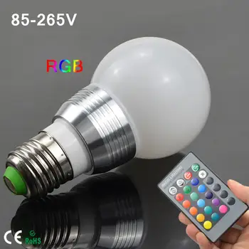 

AKDSteel LED RGB Magic Light Bulb Lamp Led Light Spotlight + IR Remote Control