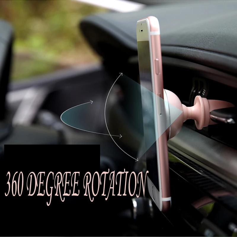 Сильный магнит 360 градусов вращающийся магнитный вентиляционный Универсальный Автомобильный держатель для смартфона мобильного телефона iPhone автомобильные аксессуары