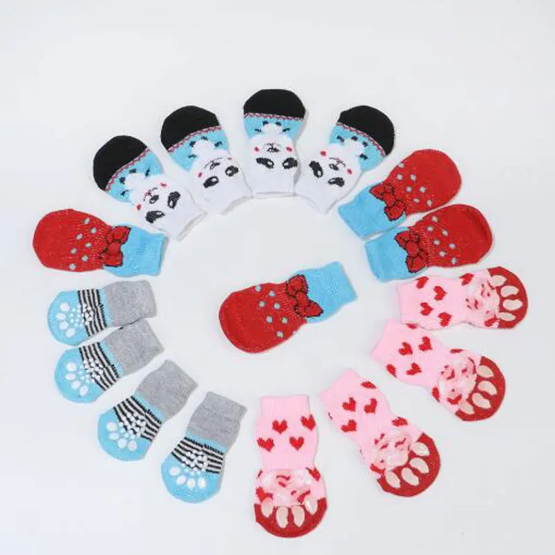 Cotton Skid Proof Pet Socks Cat Socks Puppy Socks Pet Supplies & Pet