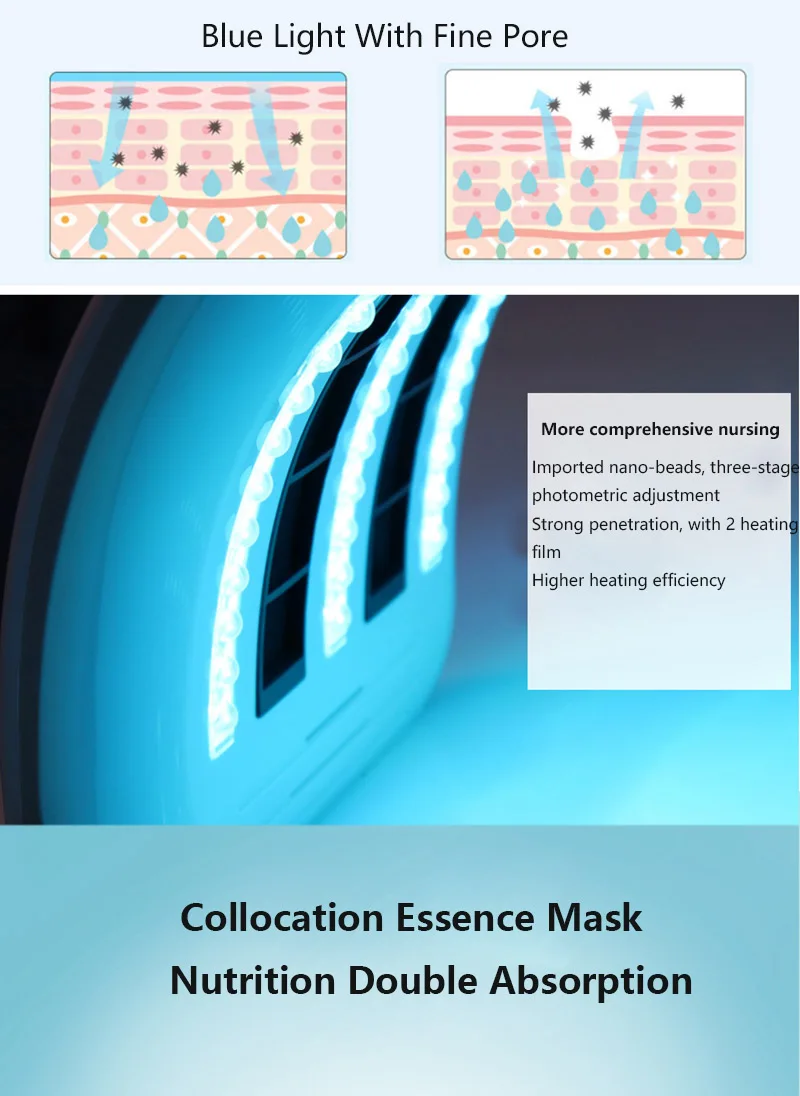 Профессиональный Фотон pdt светодиоды свет маска для лица 7 цветов лечение акне Осветление кожи лица Омоложение кожи легкая терапия