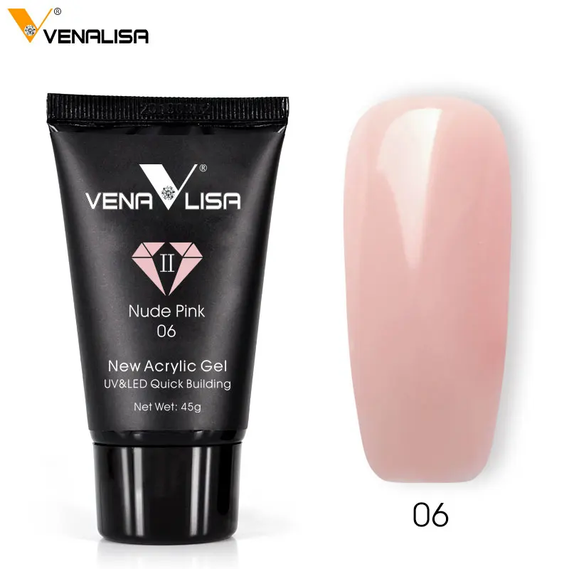 Venalisa 100% Real Acrylic Gel Poly Nail Gel Builder Slice Brush Finger Extension Nail Tips Dropshipping Camouflage Polygel