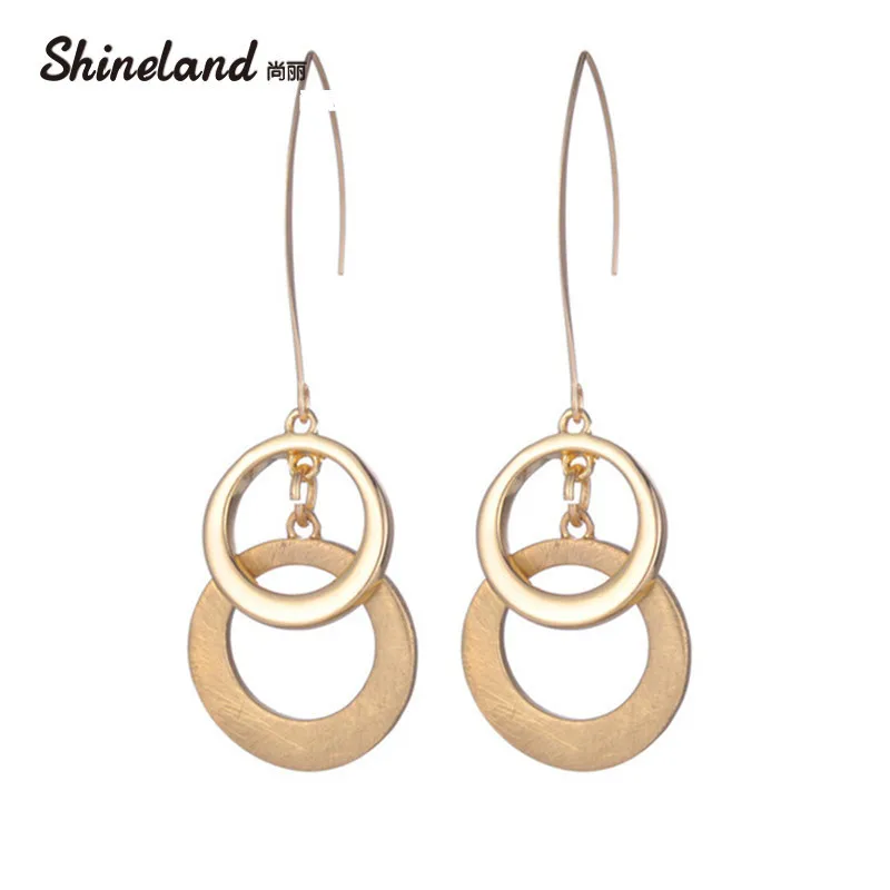 Shineland Новое поступление bijoux/трендовые/розовое bijoux сплав пирсинг Circel серьги для
