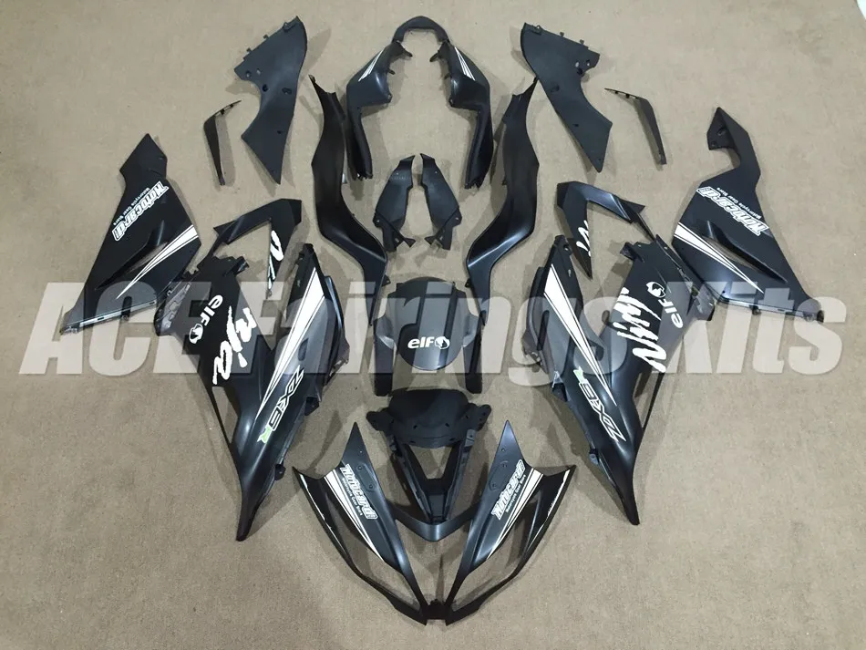 

New Abs Fairings Kit Fit for kawasaki Ninja ZX6R 636 599 2013 2014 2015 2016 6R 13 14 15 16 17 ZX-6R Body set matte black white
