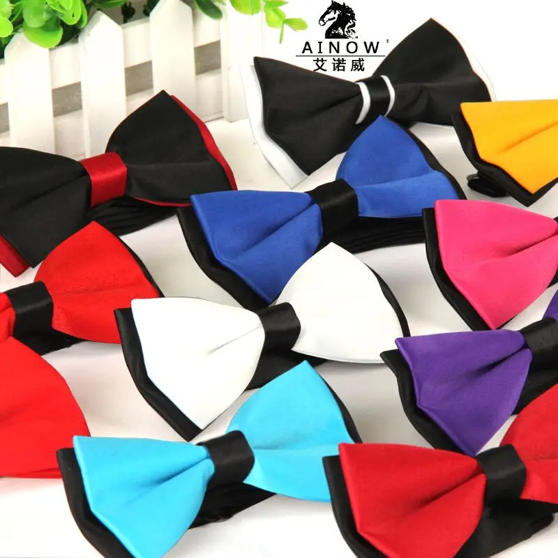 Мужской галстук бабочка однотонный 12 х6 см|tie ponytail|tie funcandy gift baskets free shipping |