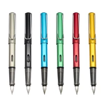1 шт цвет офис Металл с черным EF перо Подарочная авторучка