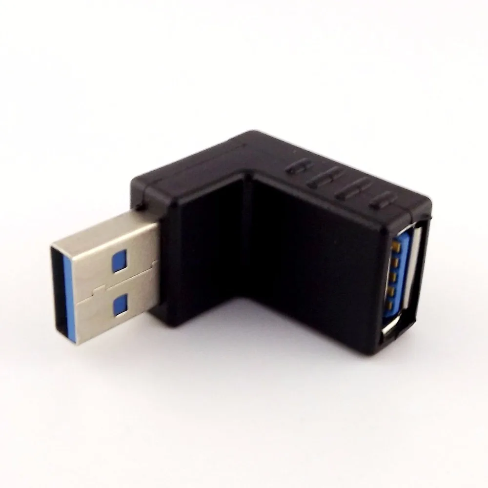 1 шт. переходник удлинитель с углом 90 градусов на гнездо USB 3 0 А| |