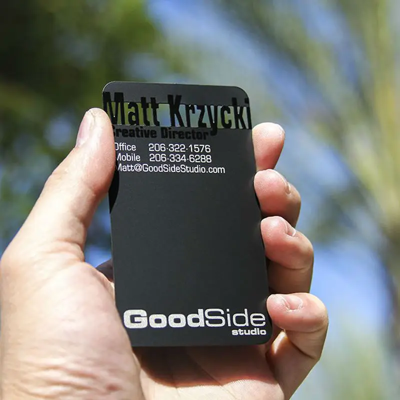 Dumb black metal card black metal business card creative production high-grade metal membership card business card