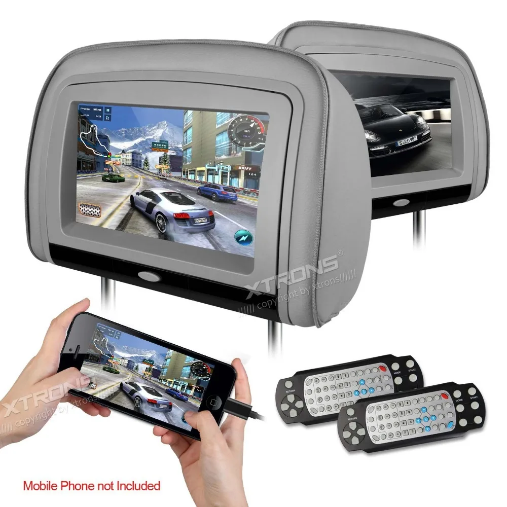 Discount 2x9" Grey Car Headrest DVD Player with Buit-in HDMI Port (Black & Beige Optional) 0 Discount 2x9" Grey Car Headrest DVD Player with Buit-in HDMI Port (Black & Beige Optional) 0