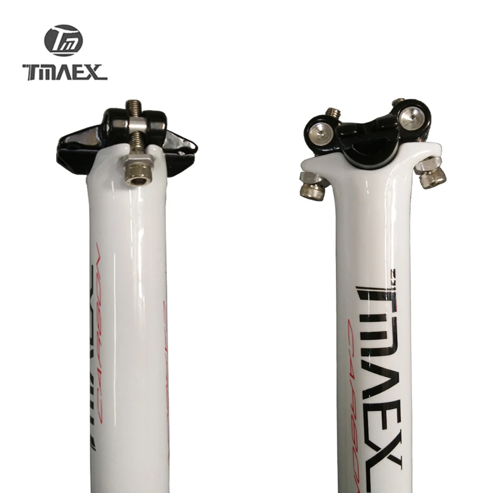 TMAEX-профессиональный белый дорожный руль для велосипеда, углеродный комплекты для руля дорожный велосипед Бент бар 400/420/440 мм+ основа+ двойной ногтей подседельный штырь