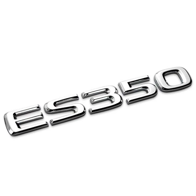 ES350 RX350 отдельные буквы Digitals Chrome металла и цинка, Стикеры установка автостайлинга багажника выгрузки Mark для Toyota Lexus